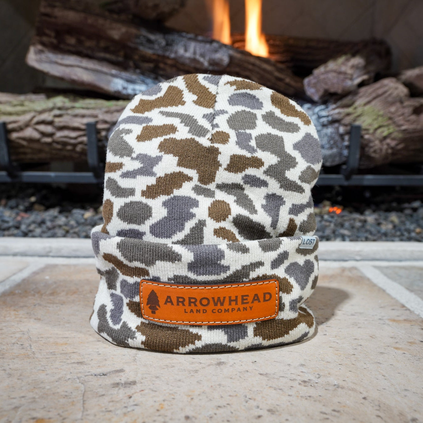 Leather Patch Beanies
