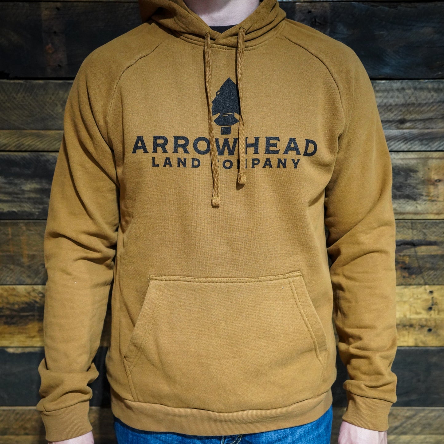 Arrowhead Logo Hoodie - Duck Brown