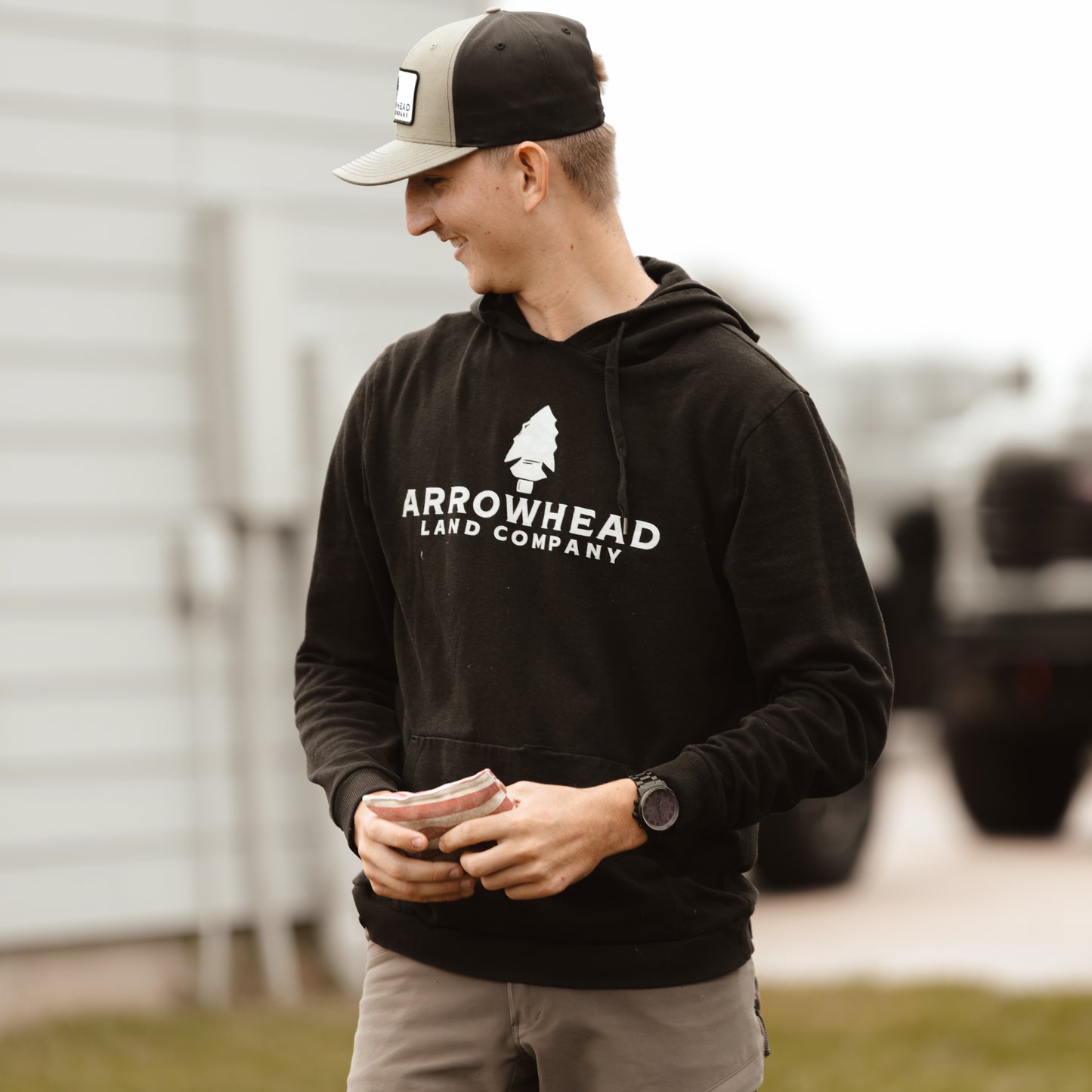 Arrowhead Logo Hoodie - Black