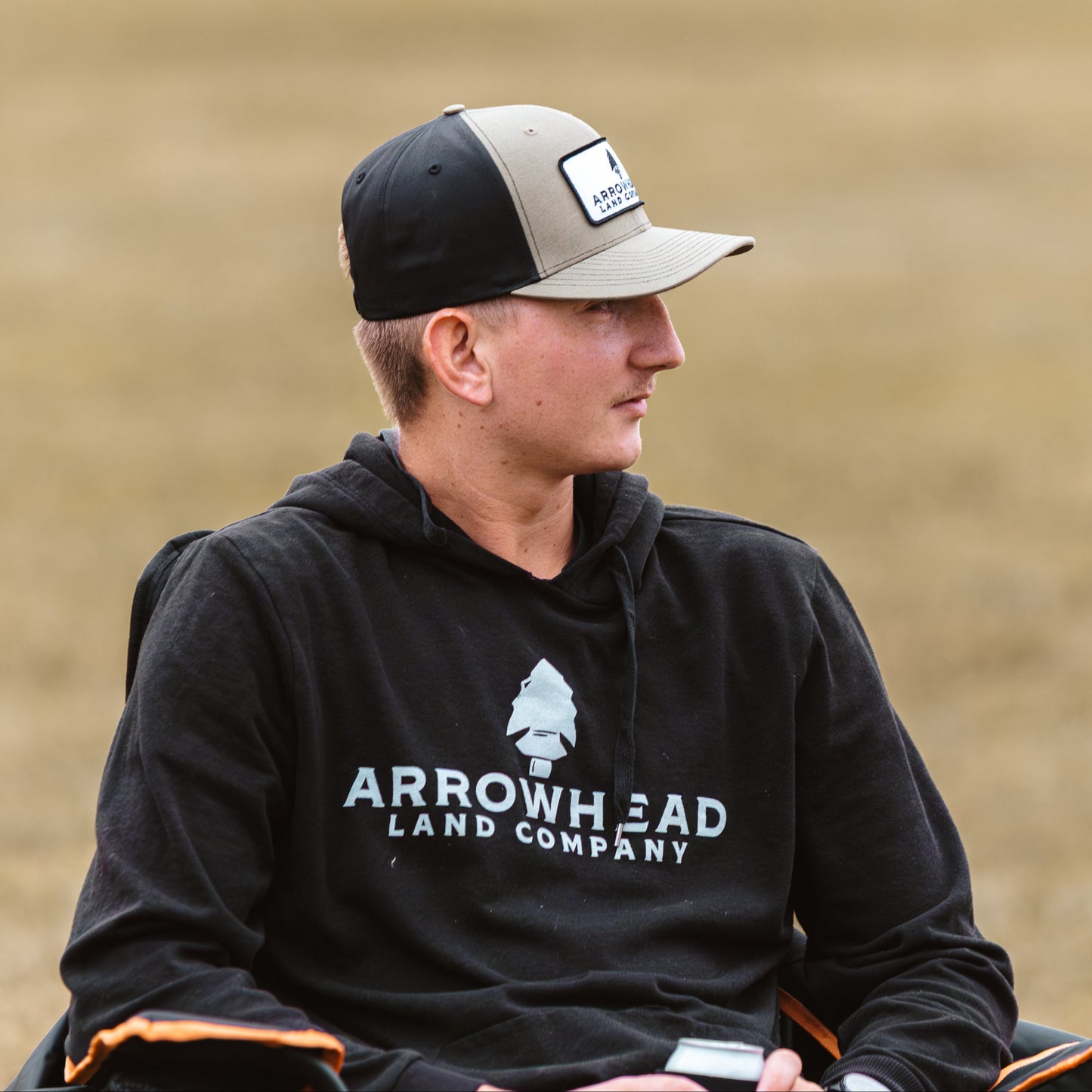 Arrowhead Logo Hoodie - Black