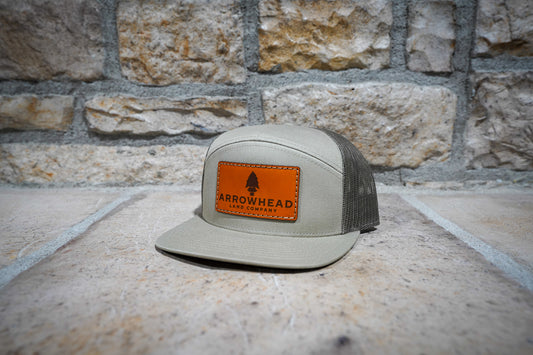 Leather Patch 7 Panel Hat