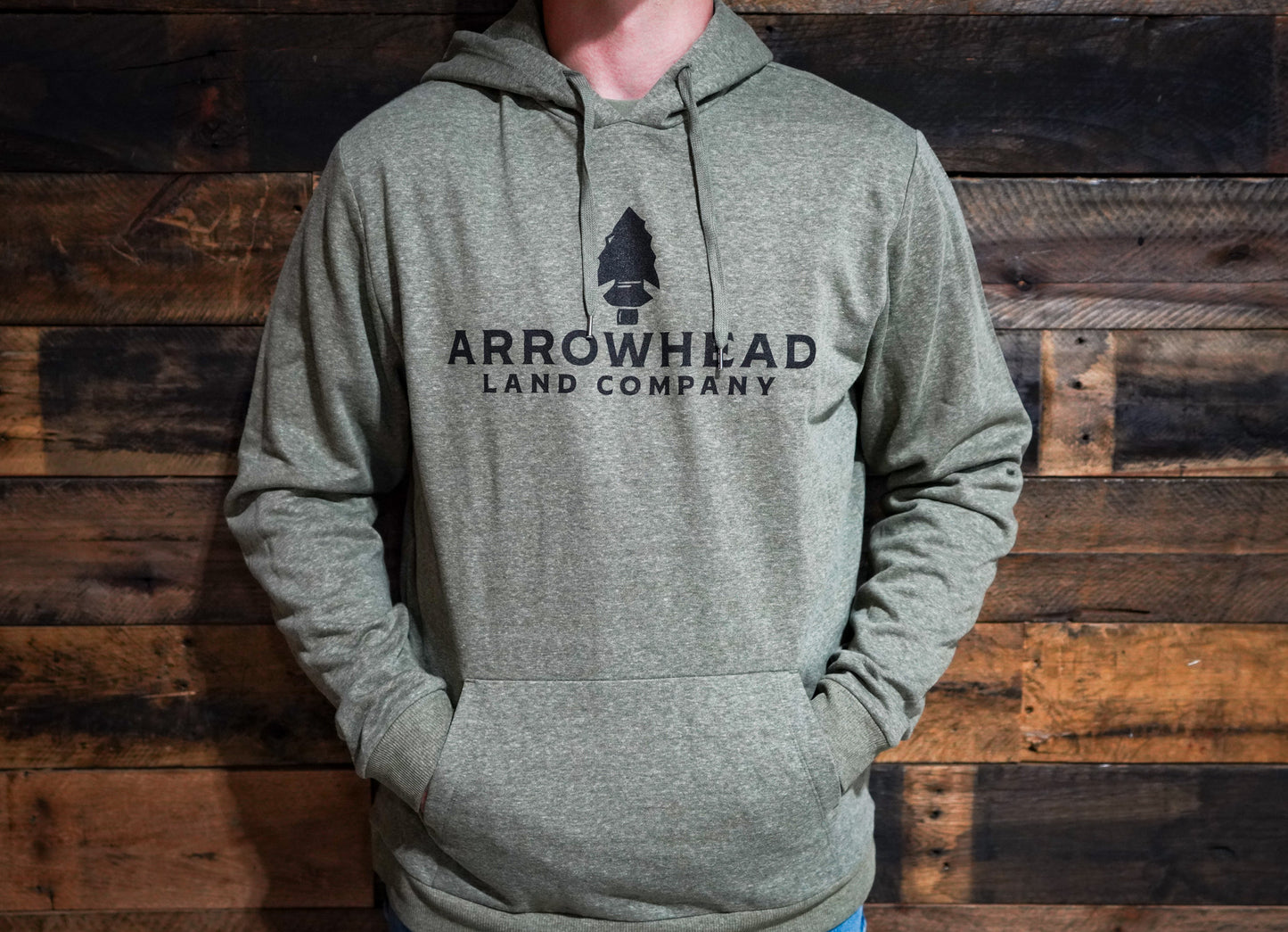 Arrowhead Logo Hoodie - Military Green Frost