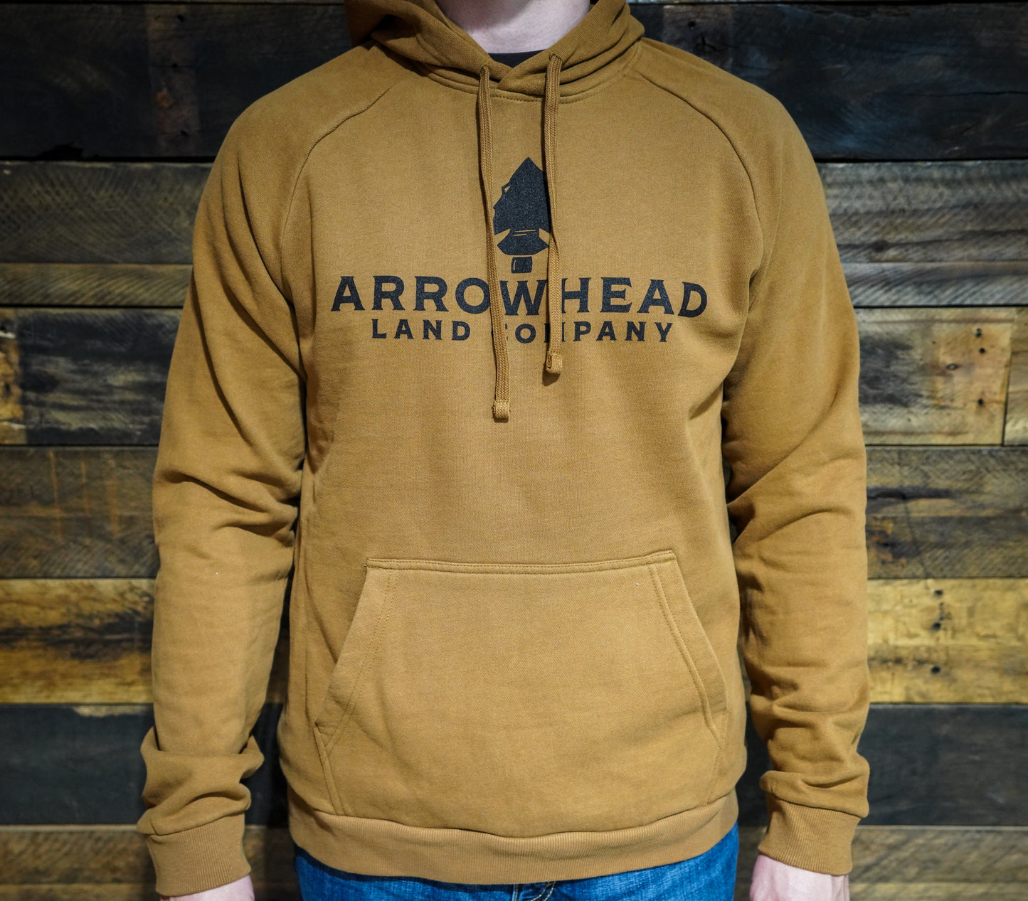 Arrowhead Logo Hoodie - Duck Brown