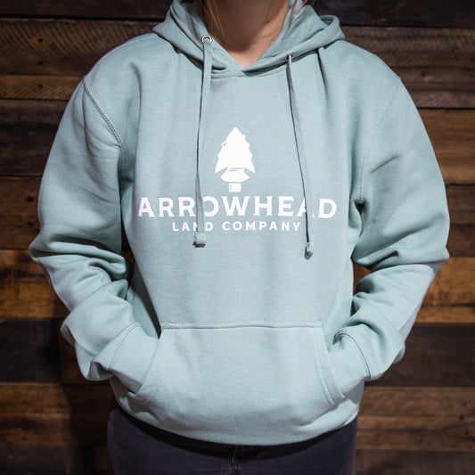 Arrowhead Logo Hoodie - Dusty Sage