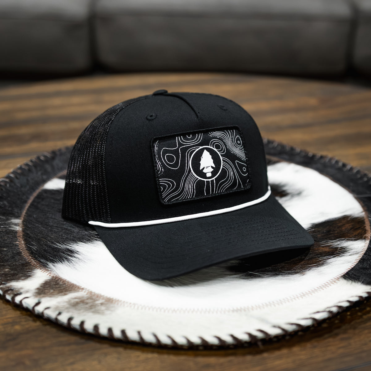 Topography Pattern Rope Hat Topo Patch Hat – Arrowhead Land Company Apparel
