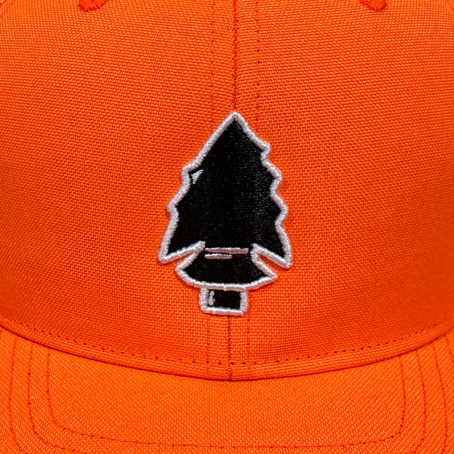 Blaze Orange Patch Hats